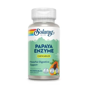 Solaray Papaya Enzyme Powerful Digestive Support 90 Chewable Tablets