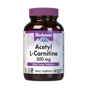 Bluebonnet Nutrition Acetyl L-Carnitine 500mg 30 Vegetable Capsules