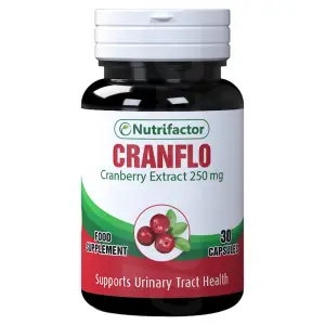 Nutrifactor Cranflo Cranberry Extract 250 mg 30 Capsules