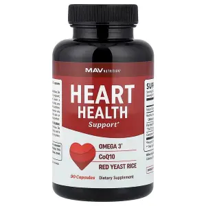 MAV Nutrition Heart Health Support 90 Veggie Capsules