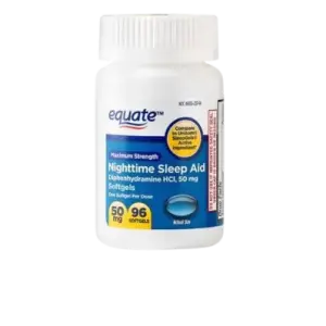 Equate Nighttime Sleep Aid Maximum Strength 96 Softgels
