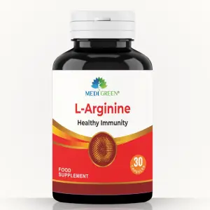MediGreen L-Arginine 500mg 30 Capsules